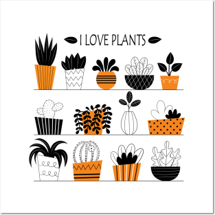 I love plants Posters and Art